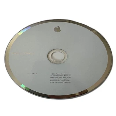 2006 Apple Computer Music iPod + iTunes Original CD Rom Disk for Mac or Windows - Image 1 of 3