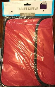 Red 2 Layer Protector Soft Cover Tablet iPad Kindle Sleeve Case Protect NIB B38 - Picture 1 of 2
