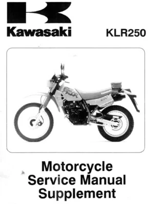 Kawasaki KLR - 250 - Supplement - Manual