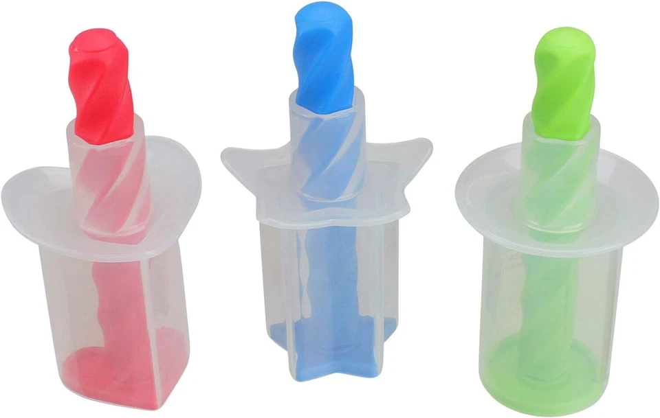 Avon Set of 3 Heart Star and Circle Shaped Ice Cream Makers 5"