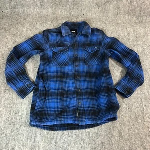 Vans Off The Wall Shirt Men’s Size Small Long Sleeve Plaid Flannel Button Down - Picture 1 of 10