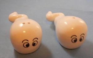 Vintage Ceramic Humorous Sperm Salt & Pepper Shaker Set - Picture 1 of 5