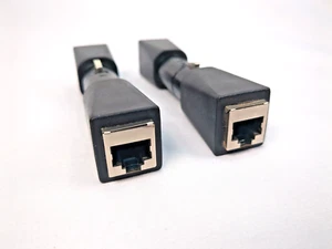 Set of 2 DMX to RJ45 Adapters - 5-Pin XLR Male & Female Connectors Stage Light - Picture 1 of 6