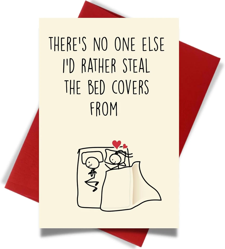 Divertida Tarjeta de Aniversario con Sobre - Divertida Tarjeta de Felicitación para Parejas Foto 1 de 4