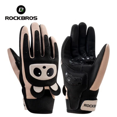 ROCKBROS Gloves for Children Kids Sports Gloves Non-slip Shock Absorption Cute — 第 1/4 张图片