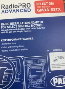 PAC GM3A-RSTX Radio PRO Advanced Interface for General Motors Vehicles - Picture 1 of 1
