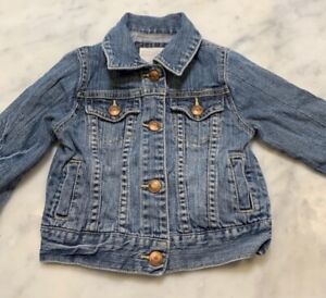 Little 77 Kids denim front snap jean jacket size 12-18 months