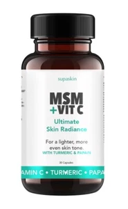 Supaskin MSM + Vit C & Turmeric Skin Lightening Supplement - Picture 1 of 5