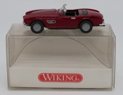 Micro Wiking Ho 1/87 BMW 507 Cabrio Rosso Scuro IN Box #8290423 - Immagine 1 di 4