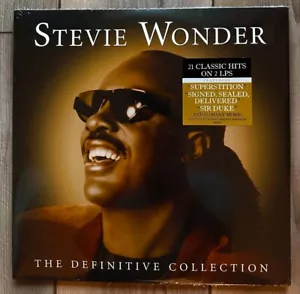 STEVIE WONDER DEFINITIVE COLLECTION Double Vinyl Record LP CLASSIC HITS New SW - Imagen 1 de 1