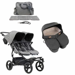 MB Duet V3.2 Luxury Doppelsitz-Buggy herringbone + Zwillingsbabywanne - NEU !!! - Bild 1 von 12