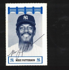 MIKE PATTERSON 1992 Yankees Autographed 80's Wiz Card--New York Yankees