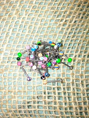 太棒了! 身体穿孔 - 16 规格耳钉 - 多色 - 批量 5 件 — 第 1/2 张图片