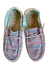 Hey Dude Women Size 7 Sunset Pink Wendy Sox Slip On Shoes - Picture 1 of 7