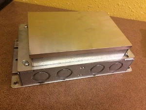New HUBBELL WIRING DEVICE-KELLEMS B2422 Floor Box, 2-Gang Rectangular, Steel  - Picture 1 of 4