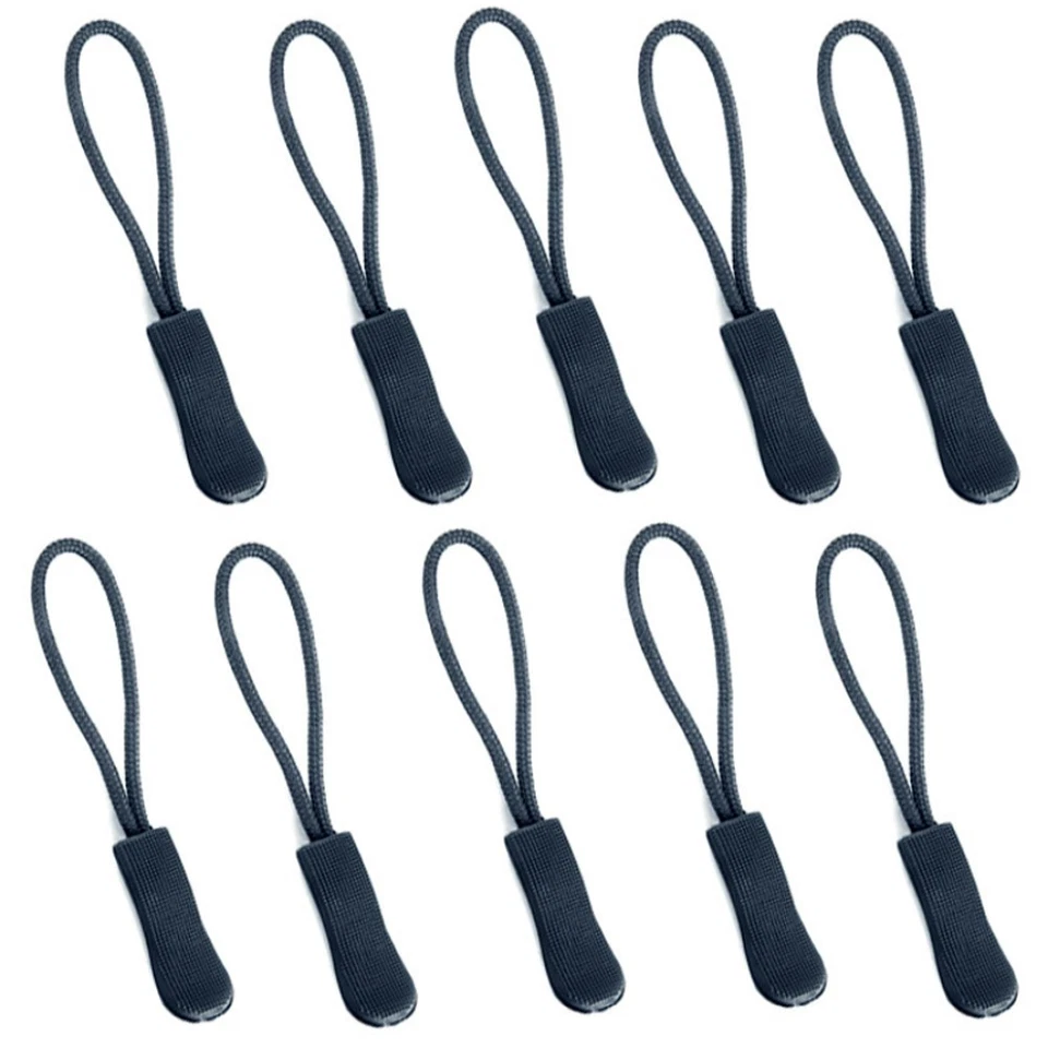 10X REIßVERSCHLUSSANHÄNGER ZIPPER SCHWARZ REIßVERSCHLUß ERSATZ REPARATUR ZIP - Bild 1 von 1