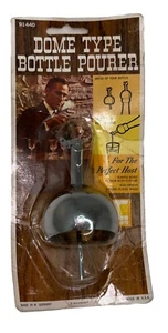 Vintage chrome liquor bottle pourer MCM - Picture 1 of 9