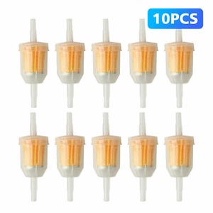 10Pcs 1/4" 6mm/8mm Inline Gas Fuel Filter For Small Engine Lawn Garden Mower - Picture 1 of 8