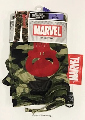 Pantalones de dormir para hombre Marvel Punisher NO PICY camuflaje 2XL 44-46 NUEVO salón Foto 1 de 4