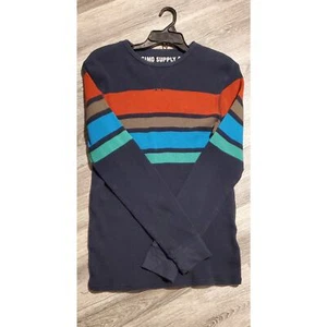 Men's M Mossimo Thermal Navy, Red, Brown, Teal, Green Long Sleeve Shirt  - Picture 1 of 3