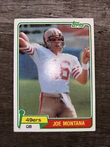 1981 Topps Joe Montana #216 Rookie RC