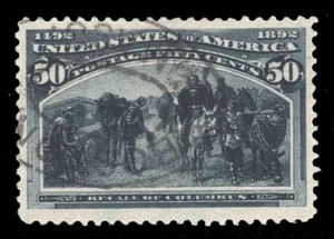 MOMEN: US STAMPS #240 VAR. USED PSE GRADED CERT VF/XF-85J LOT #79195 - Picture 1 of 3