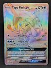 Pokemon Burning Shadows  Holo Rainbow Card  Tapu Fini GX 152/147 NM-!
