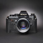 Genuine Real Leather Half Camera Case Retro Bag Cover For Nikon F3 F3hp F3af F3t