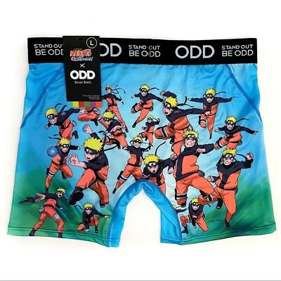 Calzoncillos boxer Odd Sox Naruto Shippuden para hombre ropa interior grande regalo de dibujos animados de anime Foto 1 de 4