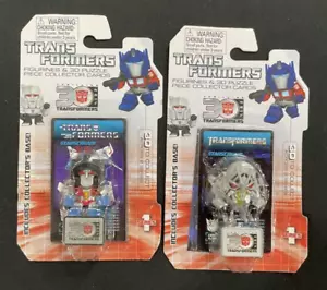 Figuras Goldie Transformers (2x) Pieza Puzzle 3D Coleccionista Serie 1 Starscream - Imagen 1 de 2