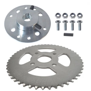Steel Go Kart Sprocket Hub for 3/4" Bore & 3/16" Keyway Hardware 420 Chain 50T - Picture 1 of 6
