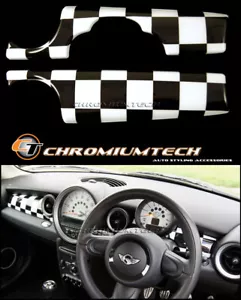 Copri cruscotto MK2 MINI Cooper/S/ONE R55 R56 R57 R58 R59 bandiera a scacchi - Foto 1 di 6