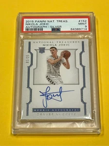 2015-16 Panini National Treasures Nikola Jokic Rookie Auto Silver 1/25 PSA 9 - Picture 1 of 2