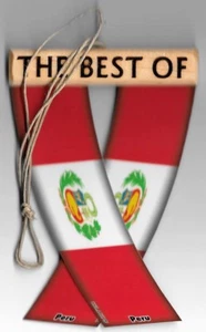 Rear view mirror car flags Peru Peruvian Peruano unity flagz for inside the car - Picture 1 of 8