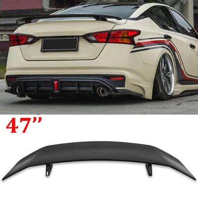 Gloss Black 47" GT Rear Trunk Spoiler Wing For Nissan Maxima Altima Versa Sedan - Image 1 of 4