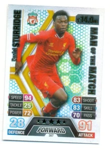 2013/2014 Topps Match Attax Hombre del Partido -387- Daniel Sturridge - Liverpool - Imagen 1 de 1