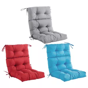 Waterproof High Back Patio Chair Cushion Outdoor Rocking Chair Cushions Pads - Picture 1 of 16