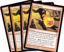 4 x Conflagrate uncommon sorcery from Time Spiral (MTG)