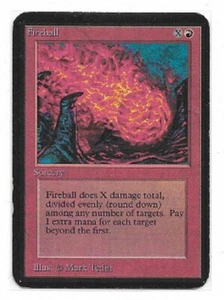 MTG magic cards 1x Fireball Alpha Moderate Play, English - Picture 1 of 2