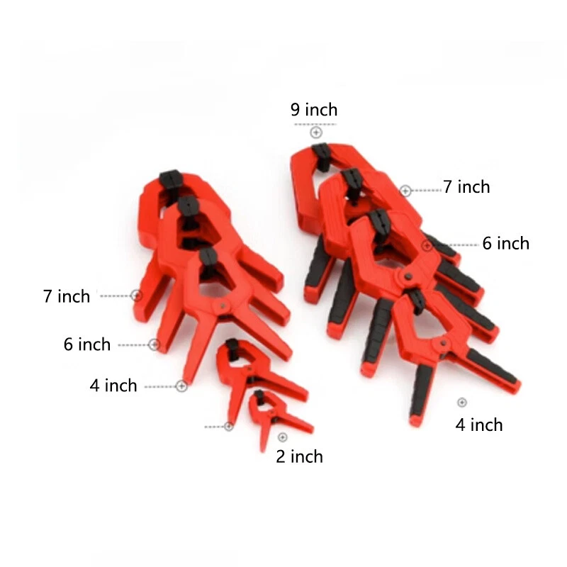 2"-9" Spring Clamps Backdrop Grip Clamp Quick Grips DIY Woodworking Crafts Clip - Image 1 of 4