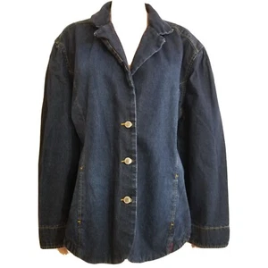 US Polo Assn Women's Denim Jacket Cotton Buttons Size 3X Pockets Style 216218GG - Picture 1 of 12