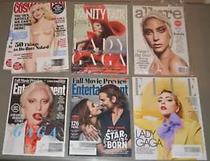 7 magazine lot - Lady Gaga - Cosmo, Vanity Fair, Allure, EW, Elle - Picture 1 of 1