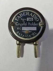 VINTAGE QUARTZ CRYSTAL LEON FABER FABERADIO Type 36 UNTESTED AS IS - Picture 1 of 8
