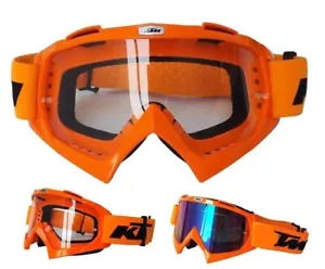 Motocross MX Enduro ATV Off Road Assault Anti-Fog Goggles - Neon Orange - Picture 1 of 4