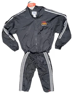Vintage Windanzug Jacke Nologo Tonix Hose Druckknöpfe intakt schöner Anzug mit Logo - Bild 1 von 13