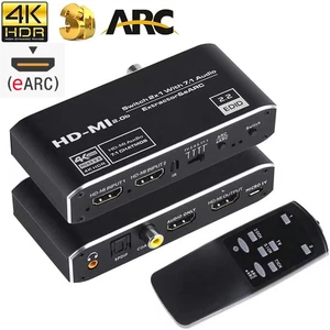 4K HDMI Switch eARC Audio Extractor mit ARC Optical Toslink für Apple TV PS4 - Bild 1 von 12