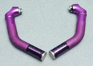 ANSWER HYPER ENDS Aluminum Bar Ends, Purple, Long/L/J-Bend - Picture 1 of 9
