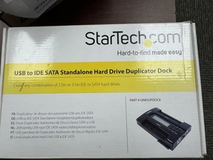 Startech USB to IDE SATA Standalone Hard Drive Duplicator Dock 1:1 UNIDUPDOCK - Picture 1 of 2