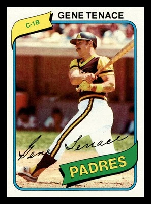 Gene Tenace 1980 Topps #704 San Diego Padres Near Mint NM - Image 1 of 2