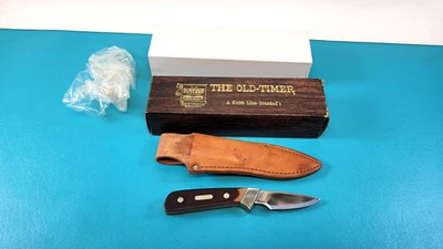 Cuchillo de dedo pequeño vintage Schrade Cutlery 1560T Old Timer + funda y caja TR705 Foto 1 de 4